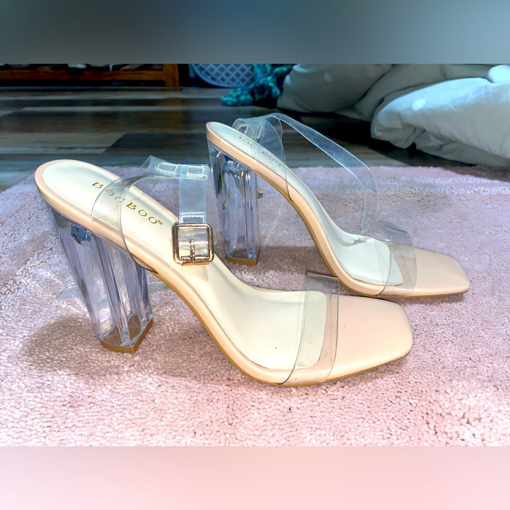 Bamboo Acrylic Heels